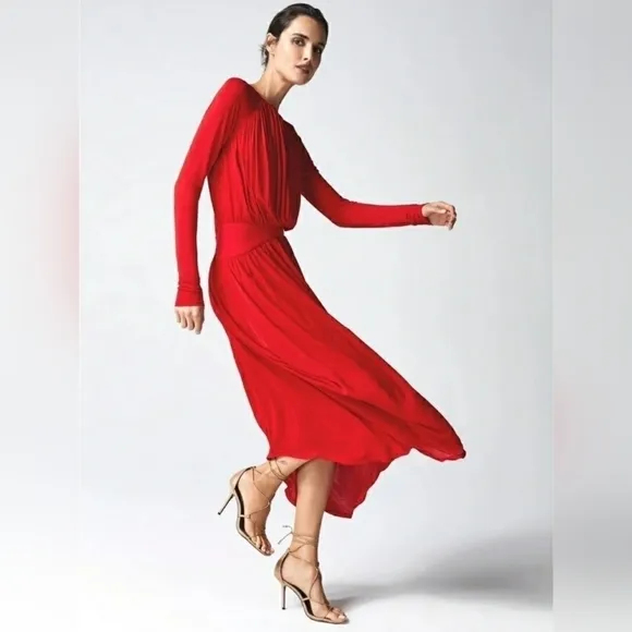 NWT REISS London Savannah Jersey Drape Cocktail Dress Size 6