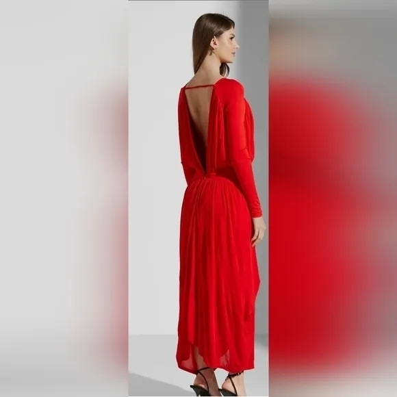 NWT REISS London Savannah Jersey Drape Cocktail Dress Size 6