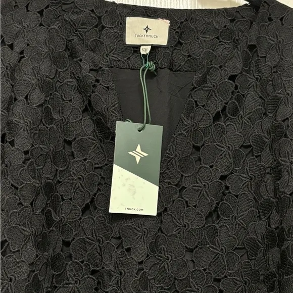 NWT Tuckernuck Black V-Neck Lace Jamie Dress