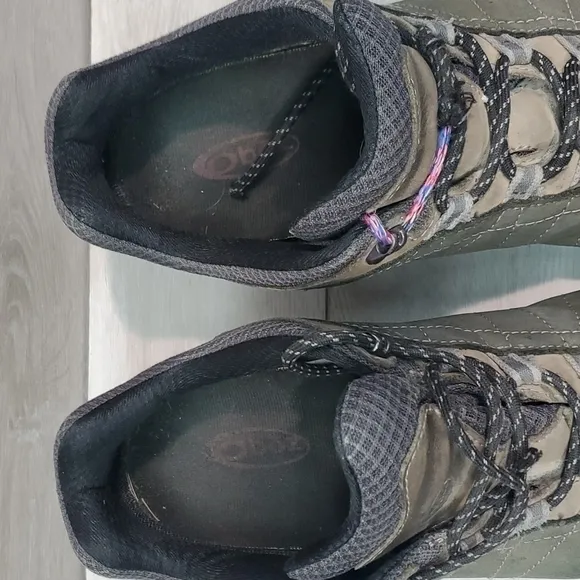 Oboz Mens Outdoor Hiking Leather Sneakers shoes sz 14