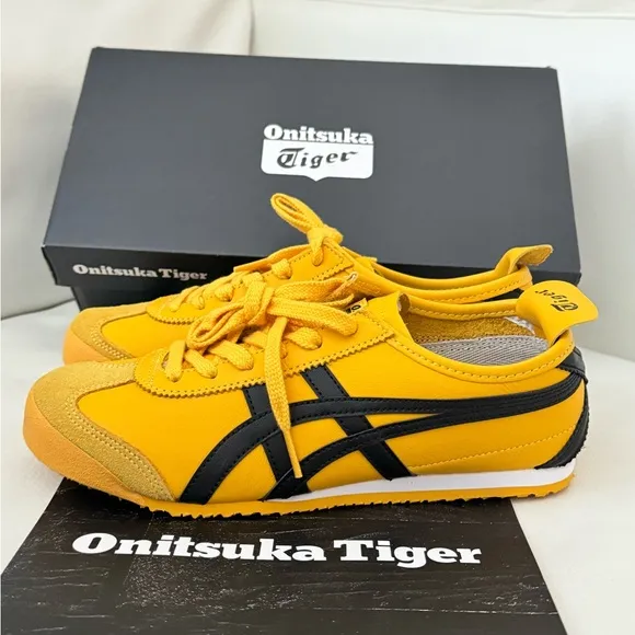 Onitsuka Tiger Mexico 66 Sneaker Shoes in yellow black Kill Bill/ New with box