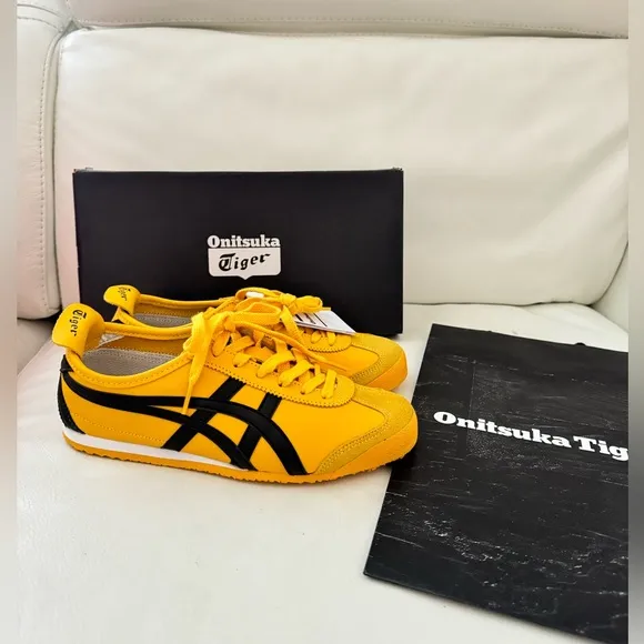 Onitsuka Tiger Mexico 66 Sneaker Shoes in yellow black Kill Bill/ New with box