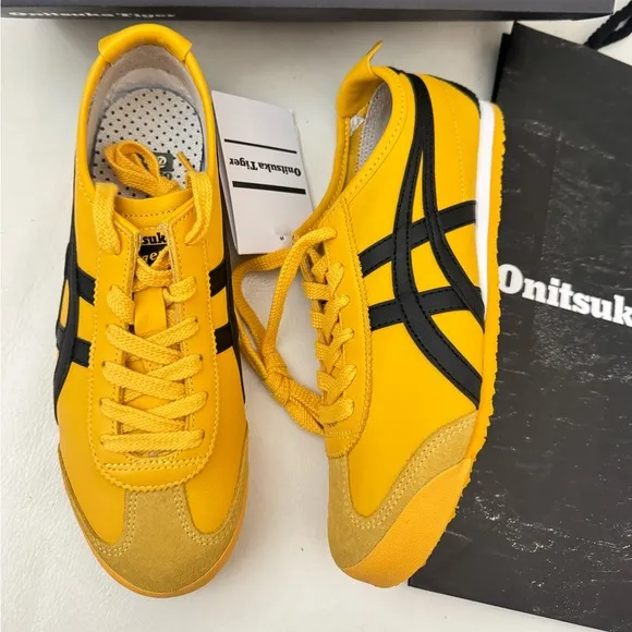 Onitsuka Tiger Mexico 66 Sneaker Shoes in yellow black Kill Bill/ New with box