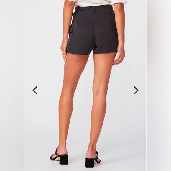 Paige Denim Carolina Belted Black Shorts 💕