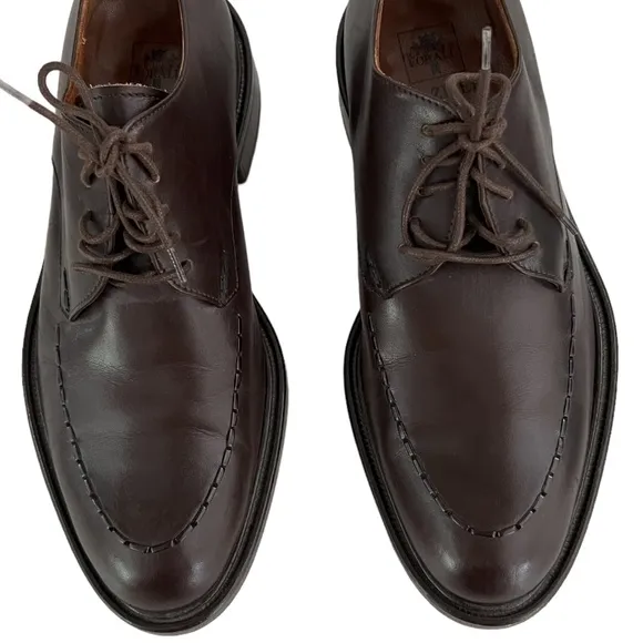 PAL ZILERI Men's Dark Brown Lace Up Oxford Dress Shoes ~ Size 8