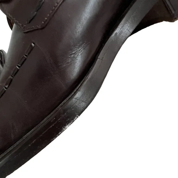 PAL ZILERI Men's Dark Brown Lace Up Oxford Dress Shoes ~ Size 8