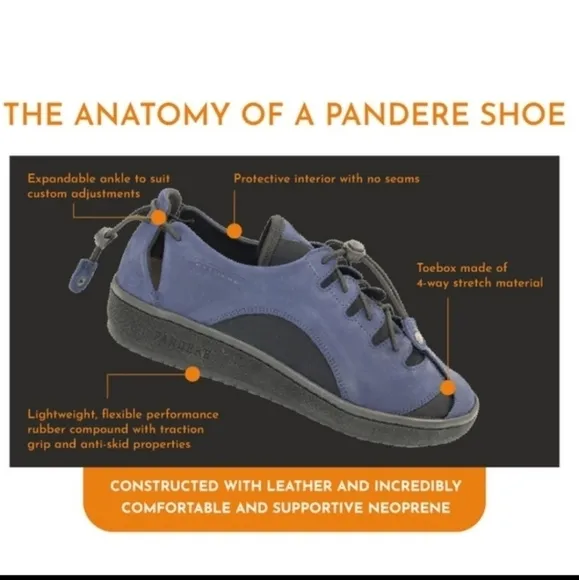 Pandere Saturday working leather women adjustable shoes black 10