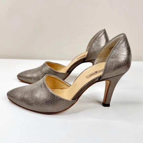 Paul Green Char D’orsay Pumps The Day Maker Smoked Brush Leather Heels SZ 6.5