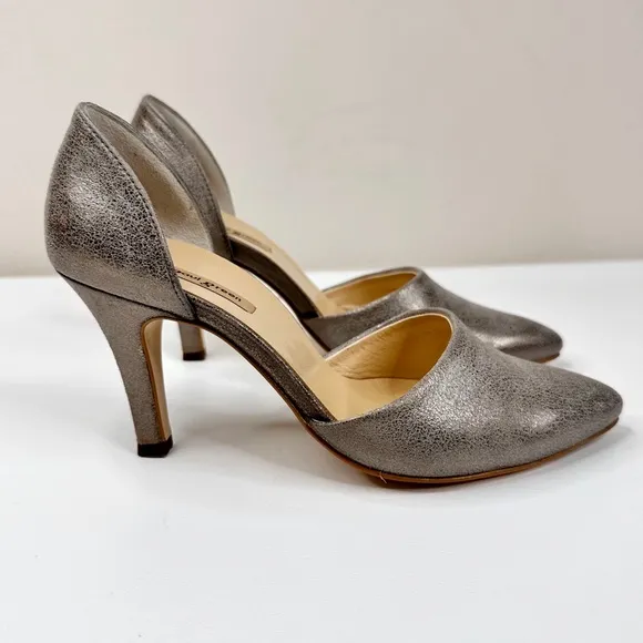 Paul Green Char D’orsay Pumps The Day Maker Smoked Brush Leather Heels SZ 6.5