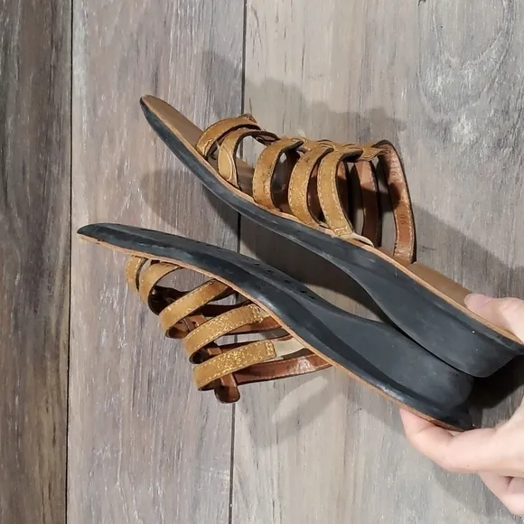 Paul Green Wilma munched sandals flats flip flop Strappy sz UK 5.5 US 8