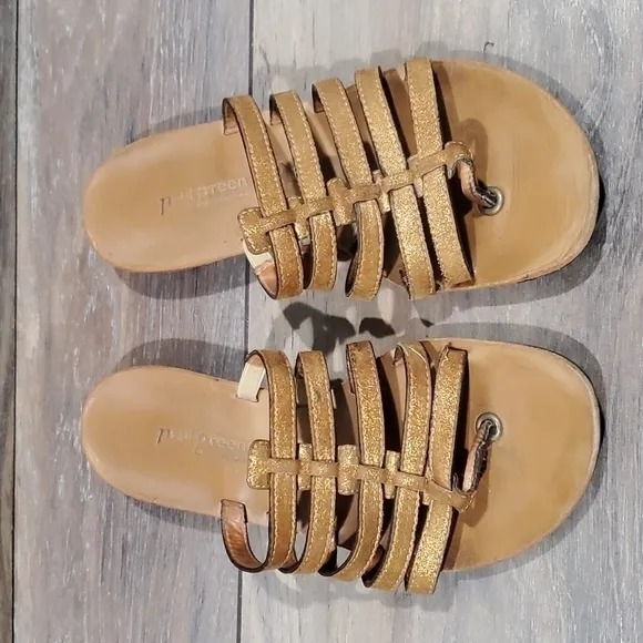Paul Green Wilma munched sandals flats flip flop Strappy sz UK 5.5 US 8