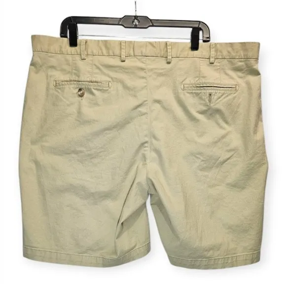 Peter Millar Shorts 3 Pair Mens 42 Beige Khaki Flat Front Chino Golf Casual