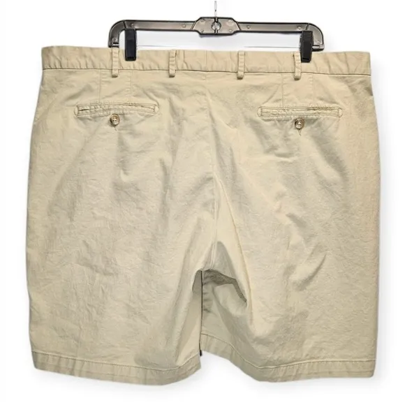 Peter Millar Shorts 3 Pair Mens 42 Beige Khaki Flat Front Chino Golf Casual