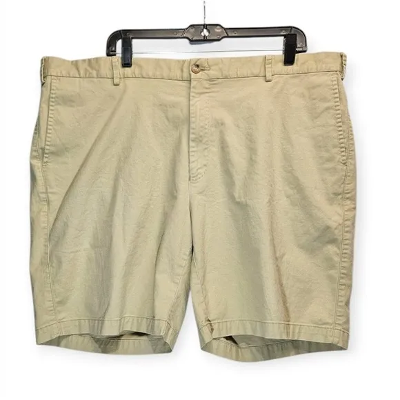 Peter Millar Shorts 3 Pair Mens 42 Beige Khaki Flat Front Chino Golf Casual