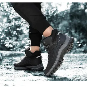 Plush Men's Shoes Snow Boots Men's Outdoor Sports Hiking Shoes