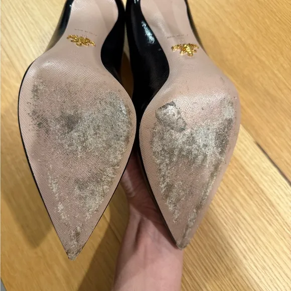 Prada Black Patent Leather Pumps size 38