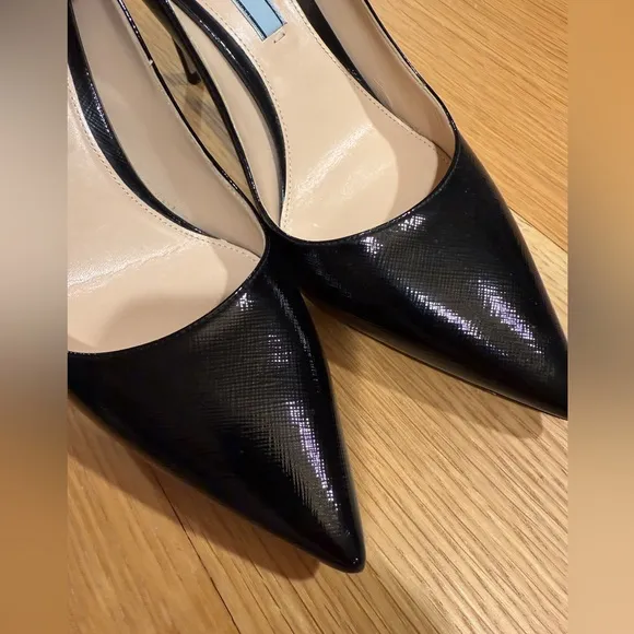 Prada Black Patent Leather Pumps size 38