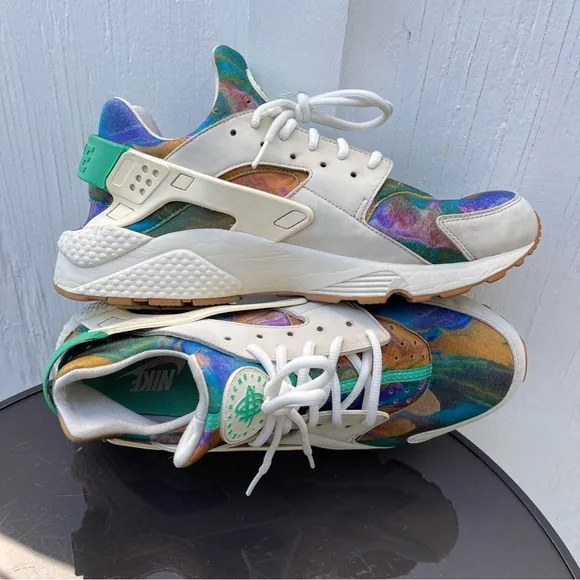 Pre- Owned Men Nike Air Huarache Run Running Shoes AQ0533-100 Size 13