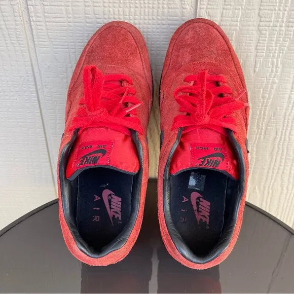 Pre- Owned Men Nike Air Max 1 Pimiento Shoes Red 512033-610 Size 8