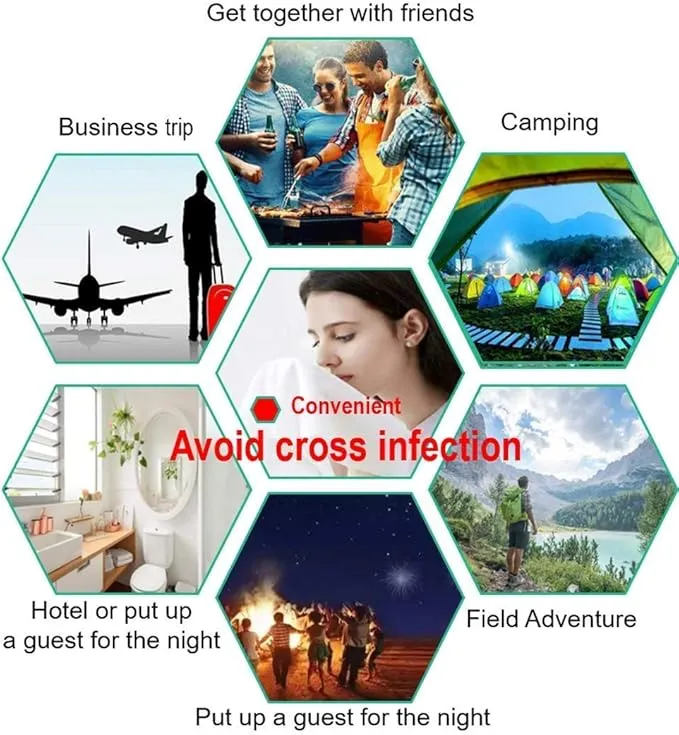Premium Compressed Towel Tablet, Essential Face Washcloths for Travel, Camping, Hiking, Sports and Beyond, Portable Disposable Thicker Larger, Pure Cotton, 20PCS