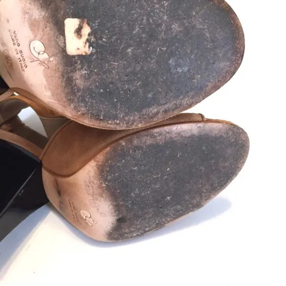 Proenza Schouler Suede T Strap Wedge Sandal Pumps