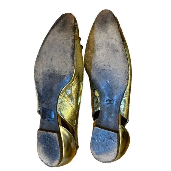 Proenza Schoulder Gold Flats Size 37