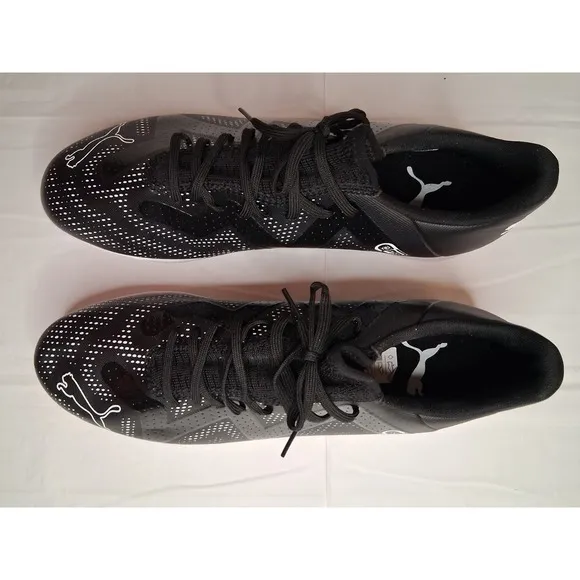 Puma 107381 02 Future Play TT Men's Soccer Shoes Puma Black/Silver US 11.5 NEW