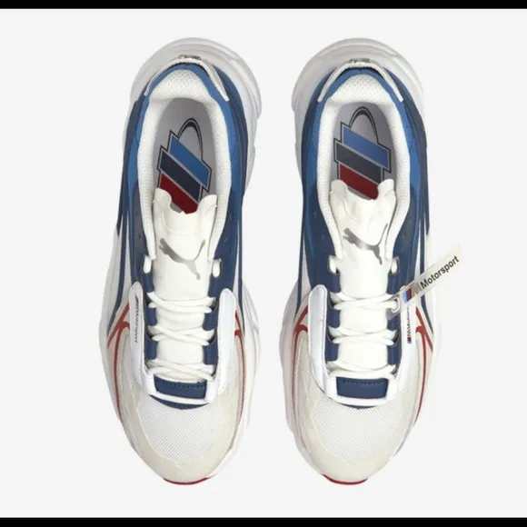 PUMA MENS BMW MMS RS CONNECT CASUAL ATHLETIC SHOES SZ 10 WHITE 306941-02