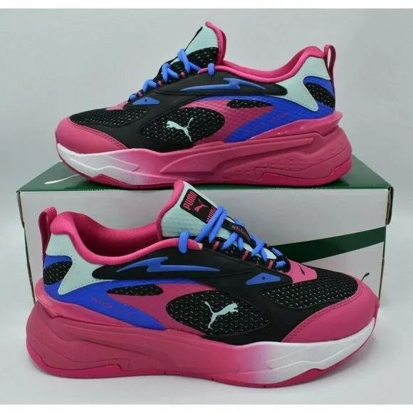 Puma RS Womens Size 7.5 Fast Surveillance Purple Black Sneakers Shoes 384329 01
