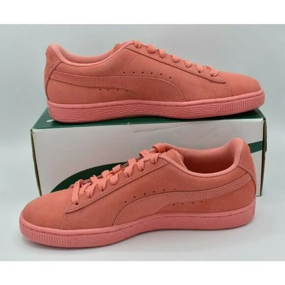 Puma Womens Size 7 Suede TOL Graphic Shell Pink Floral Shoes Sneakers