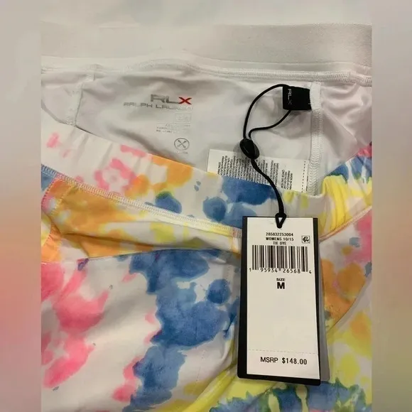 RALPH Lauren Polo Golf Women's Size   M Multicolored Tie Dye Skort