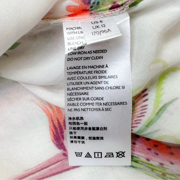 RARE! Anthropologie Analise midi length fairy hem birds of paradise dress, 8.