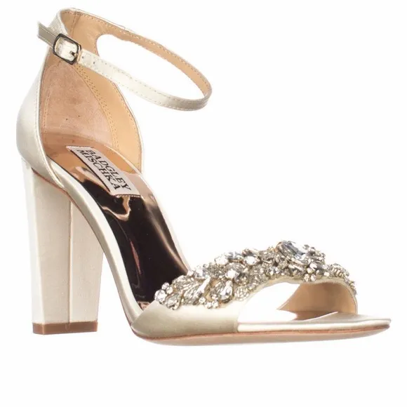 RARE Badgley Mischka Barby Ankle strap Evening Heel sandals