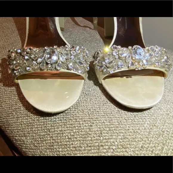 RARE Badgley Mischka Barby Ankle strap Evening Heel sandals