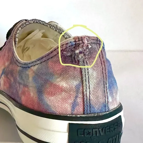 RARE CONVERSE CHUCK TAYLOR ALL-STARS OX #142218F TYE-DYE SNEAKERS SZ 11.5
