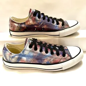 RARE CONVERSE CHUCK TAYLOR ALL-STARS OX #142218F TYE-DYE SNEAKERS SZ 11.5