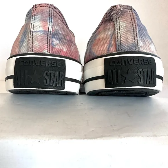 RARE CONVERSE CHUCK TAYLOR ALL-STARS OX #142218F TYE-DYE SNEAKERS SZ 11.5