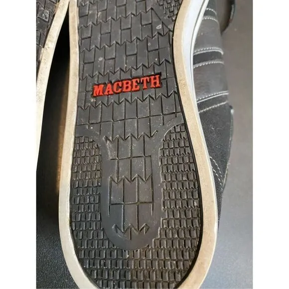 rare MACBETH X MANCHESTER “Keep-a-Breast” Black Sneaker Shoes Size 12 EUR 46