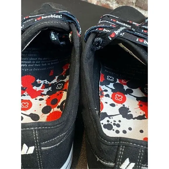 rare MACBETH X MANCHESTER “Keep-a-Breast” Black Sneaker Shoes Size 12 EUR 46
