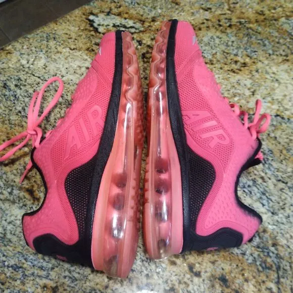 Rare Nike Air Max Running Shoes 898013-006 Women's Pink Running Shoes Size 8.5