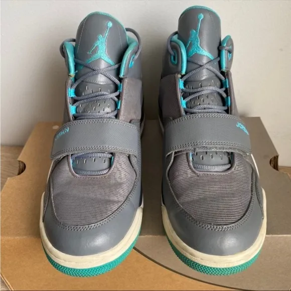 RARE Nike Jordan 2013 Flight Club Grey/White/Blue- Men SZ 9.5