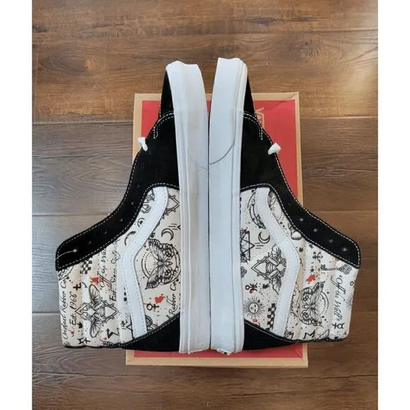 Rare Vans Sk8-Hi Butterfly Journal Marshmallow Size US 11.5 Men fast shipping