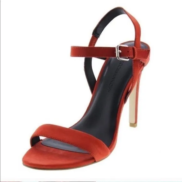 Rebecca Minkoff Rosie Heels 7 Red Lobster Kid Suede Cocktail Party Travel Luxury