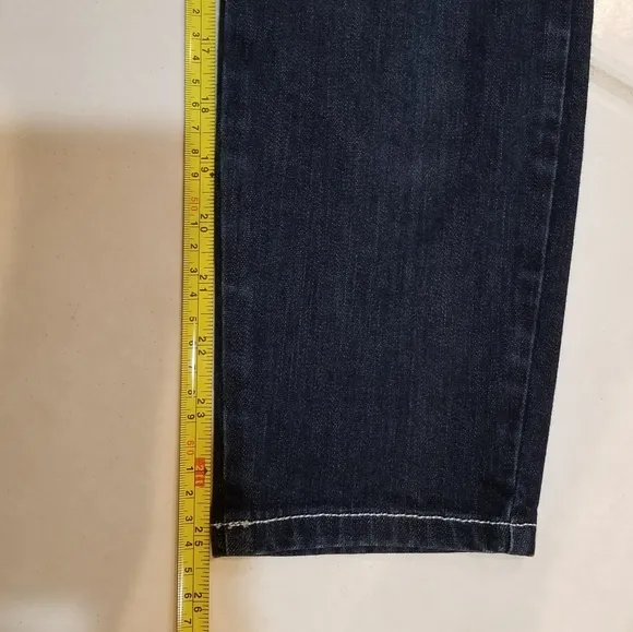 RED VALENTINO Spa Dark Wash Crop Denim Blue Jeans Made in Italy 26