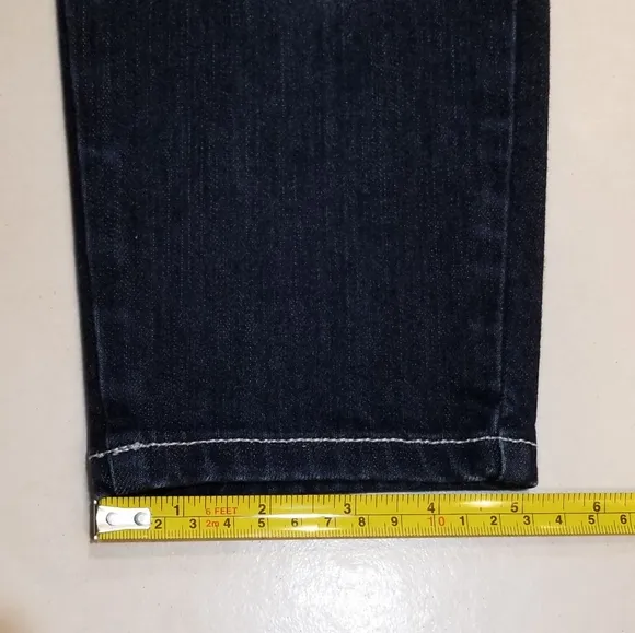 RED VALENTINO Spa Dark Wash Crop Denim Blue Jeans Made in Italy 26