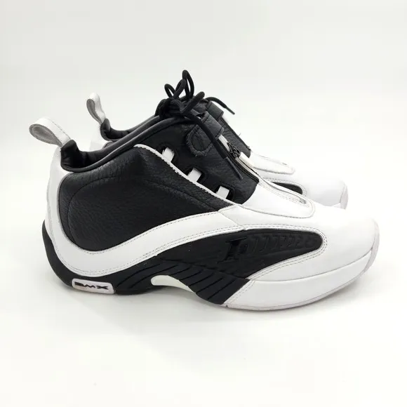 Reebok Answer 4 Shoes Men Size 11 White Black Stepover No Box Allen Iverson