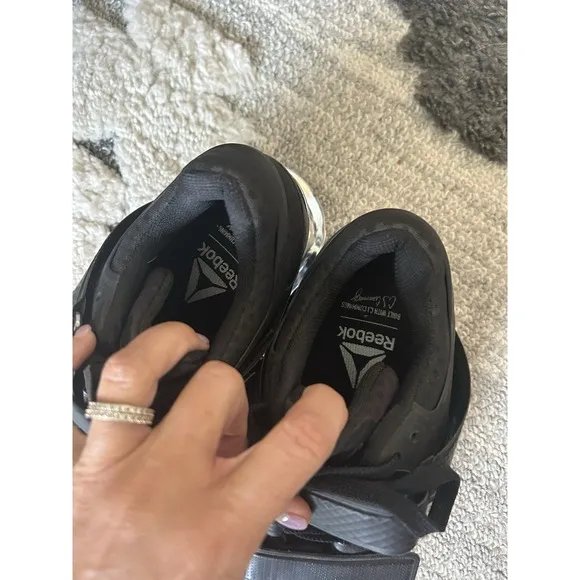 REEBOK LEGACY LIFTER BLACK SILVER CN1002 MEN'S US 7 SHOES MINT Lifting