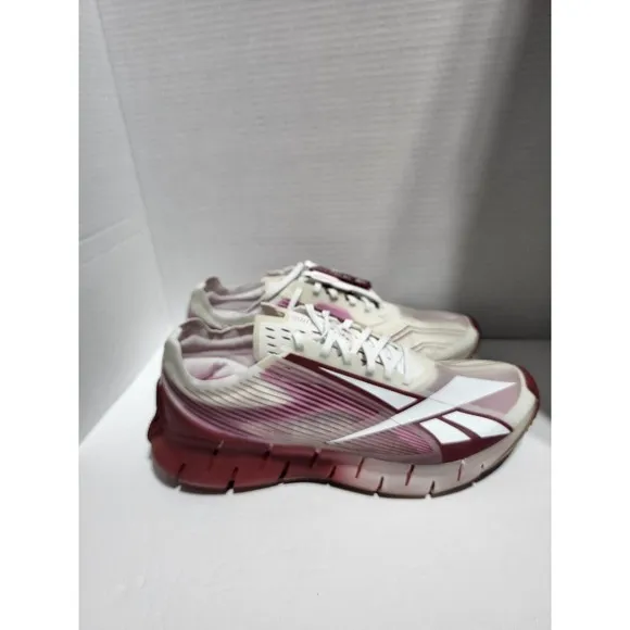 Reebok Men Sz 10 Cottweiler Zig 3D Storm White Red Stucco Running Shoes Sneaker