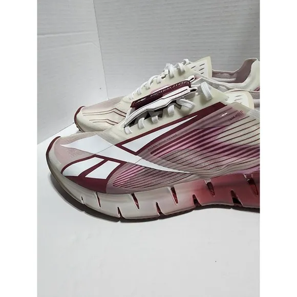 Reebok Men Sz 10 Cottweiler Zig 3D Storm White Red Stucco Running Shoes Sneaker