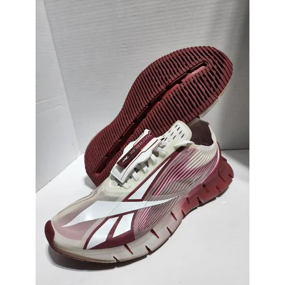 Reebok Men Sz 10 Cottweiler Zig 3D Storm White Red Stucco Running Shoes Sneaker